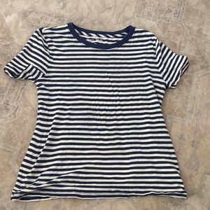 J Crew stripped cotton tee